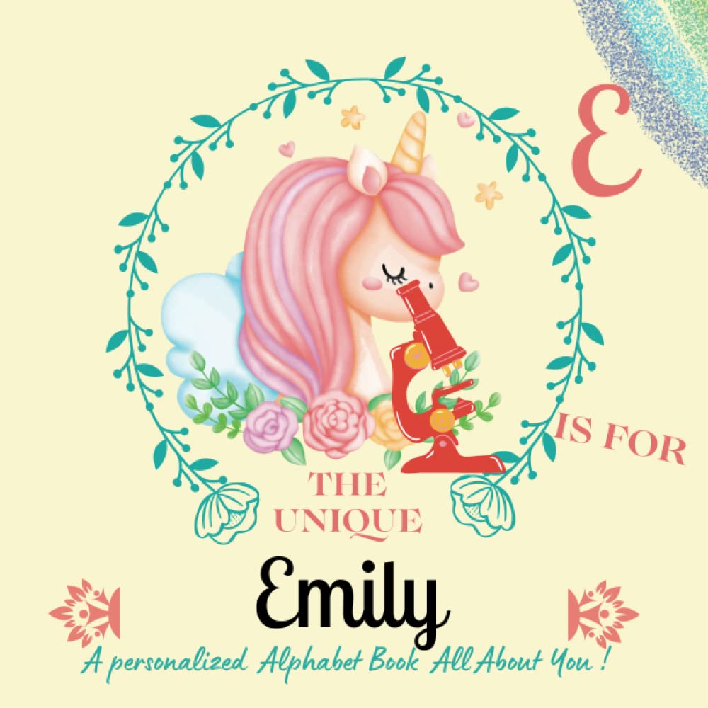 ler totalmente E is for the unique Emily: Mark the uniqueness of your child by creating a custom alphabet book, which will serve as a valuable memento for years to come.