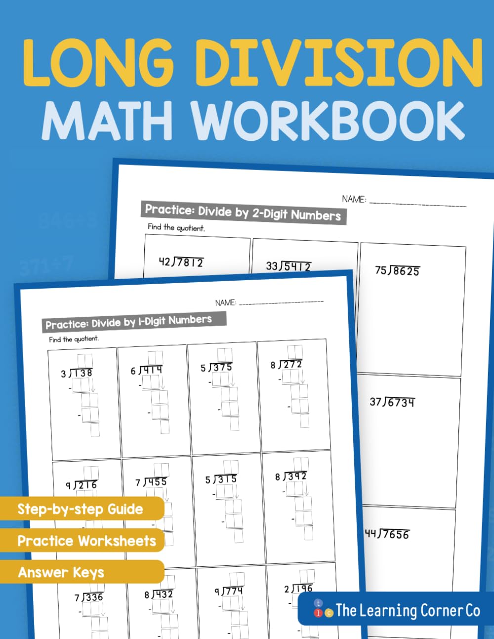 Math Workbook Long Division: Step-by-Step Practice Worksheets for Long Division with and without Remainders (Math Workbooks for Kids Ages 9 to 12) baixar o livro de graça