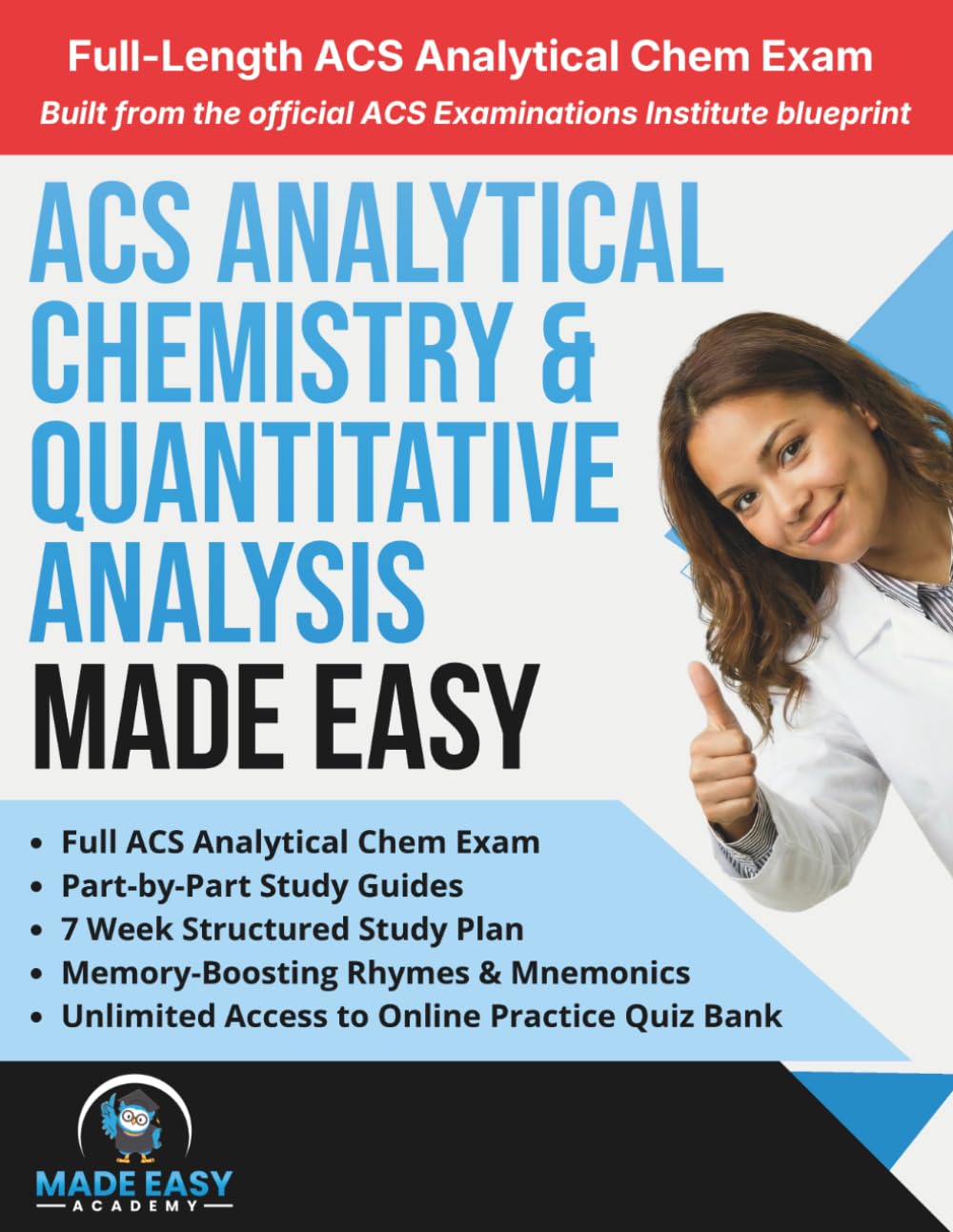 ler totalmente ACS Analytical Chemistry & Quantitative Analysis Exam Prep: Analytical Chem Review, Study Guide & Workbook with a 7 Week Study Plan and Full-Length Practice Test (Made Easy Academy Series)