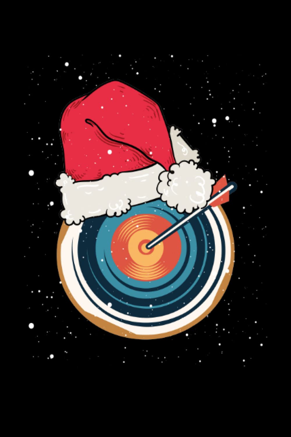 ler totalmente Archery target with santa hat: Dot Grid Jounal ToDo Exercise Book or Diary 6" x 9" (15.24 x 22.86 cm) 120 pages