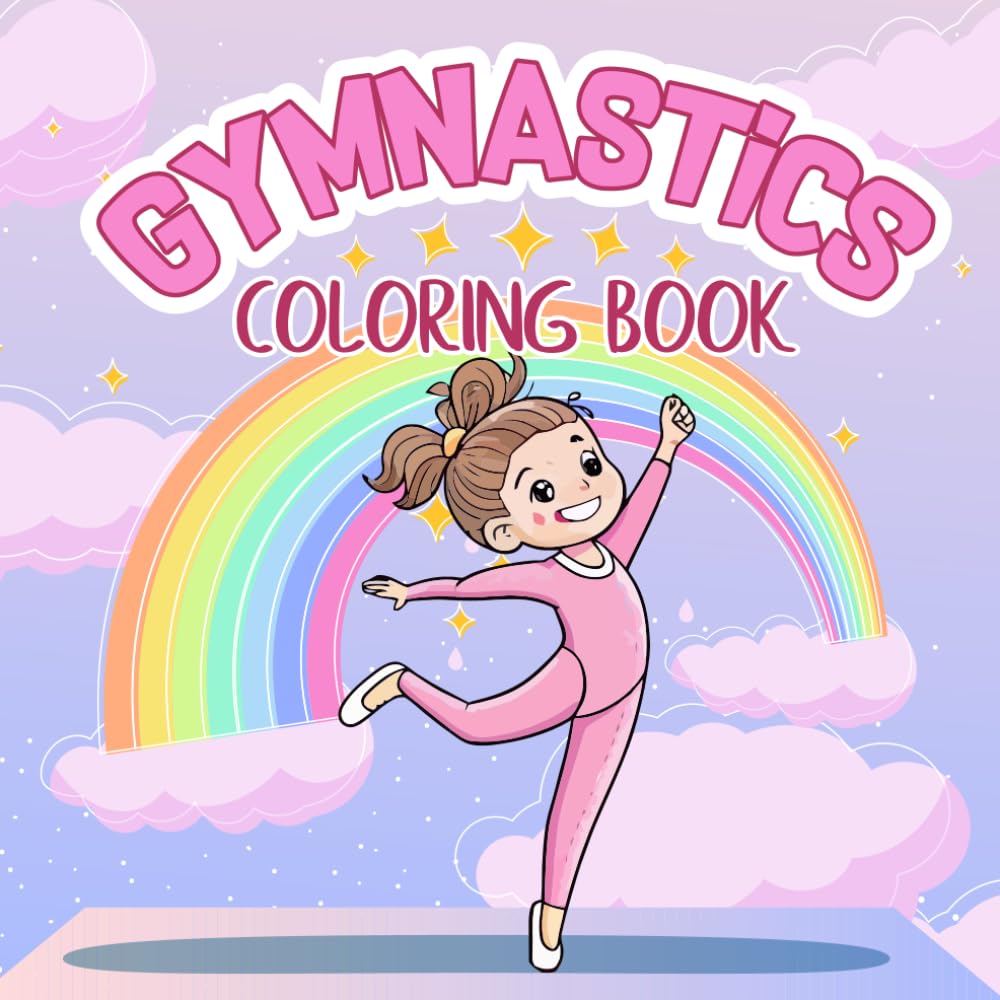 Gymnastics Coloring Book: for Kids and Teens Featuring Athletic Poses Who Love Sports and Movement baixar livro de graça
