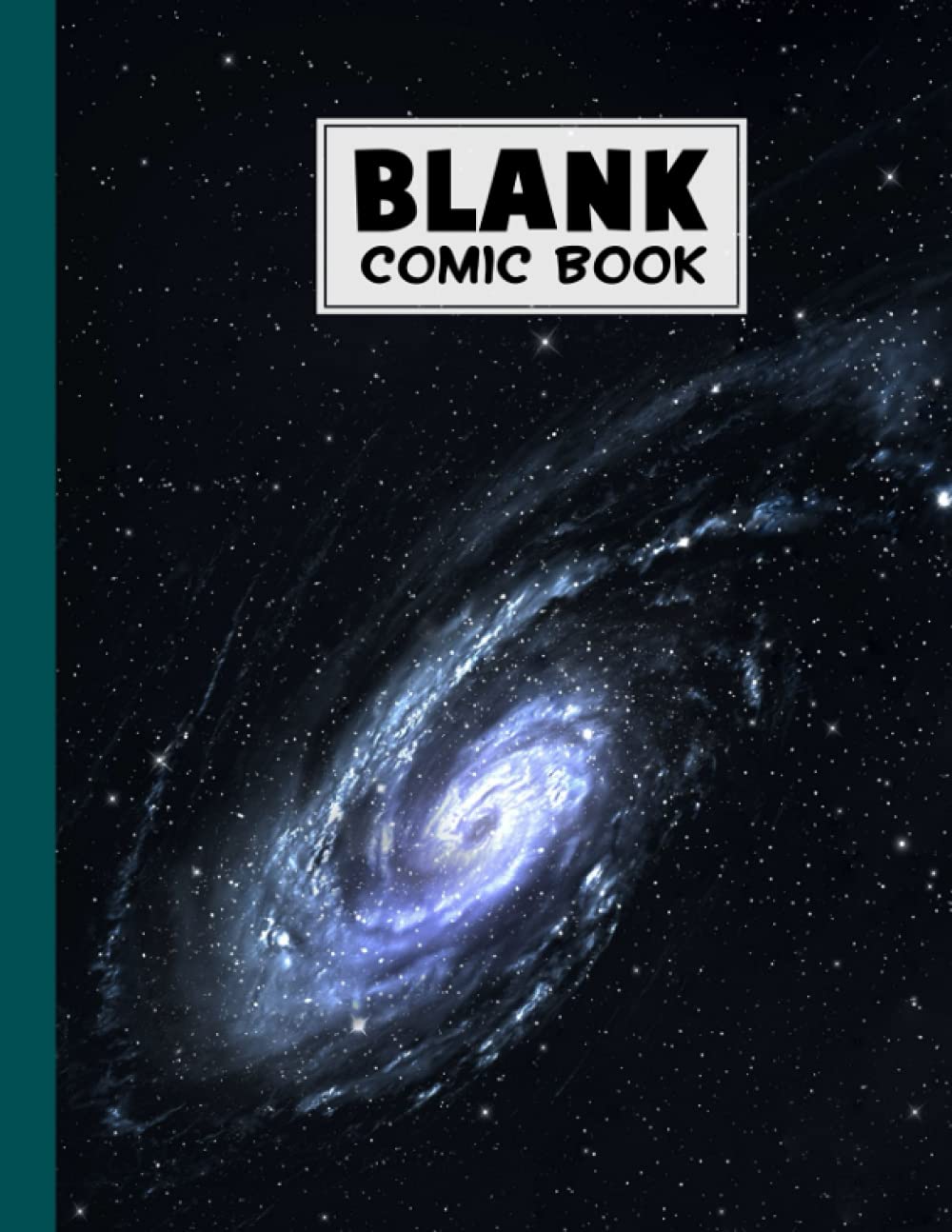 Blank Comic Book: Premium Spiral Galaxy Cover Blank Comic Book, Create Your Own Story, Journal, Notebook, Sketchbook for Kids and Adults, 120 Pages - Size 8.5" x 11" Notebook by Melanie Seidel baixar livro de graça
