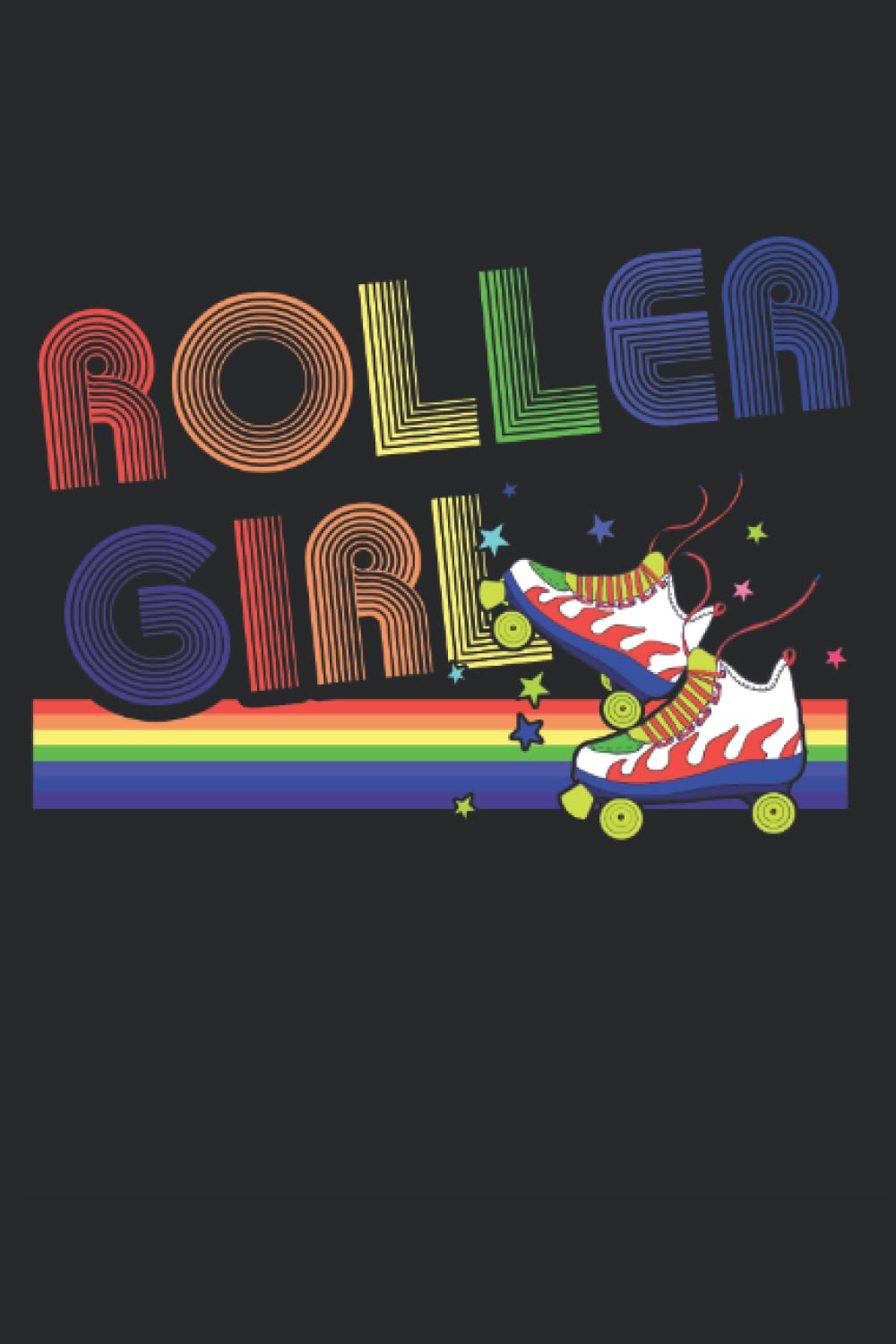 ler totalmente Roller Girl Vintage Seventies 70's Cool Retro Skates: Journal/Notebook/Diary, 120 Blank Lined Pages, 6 x 9 inches, Matte Finish Cover, Great Gift For Kids And Adults