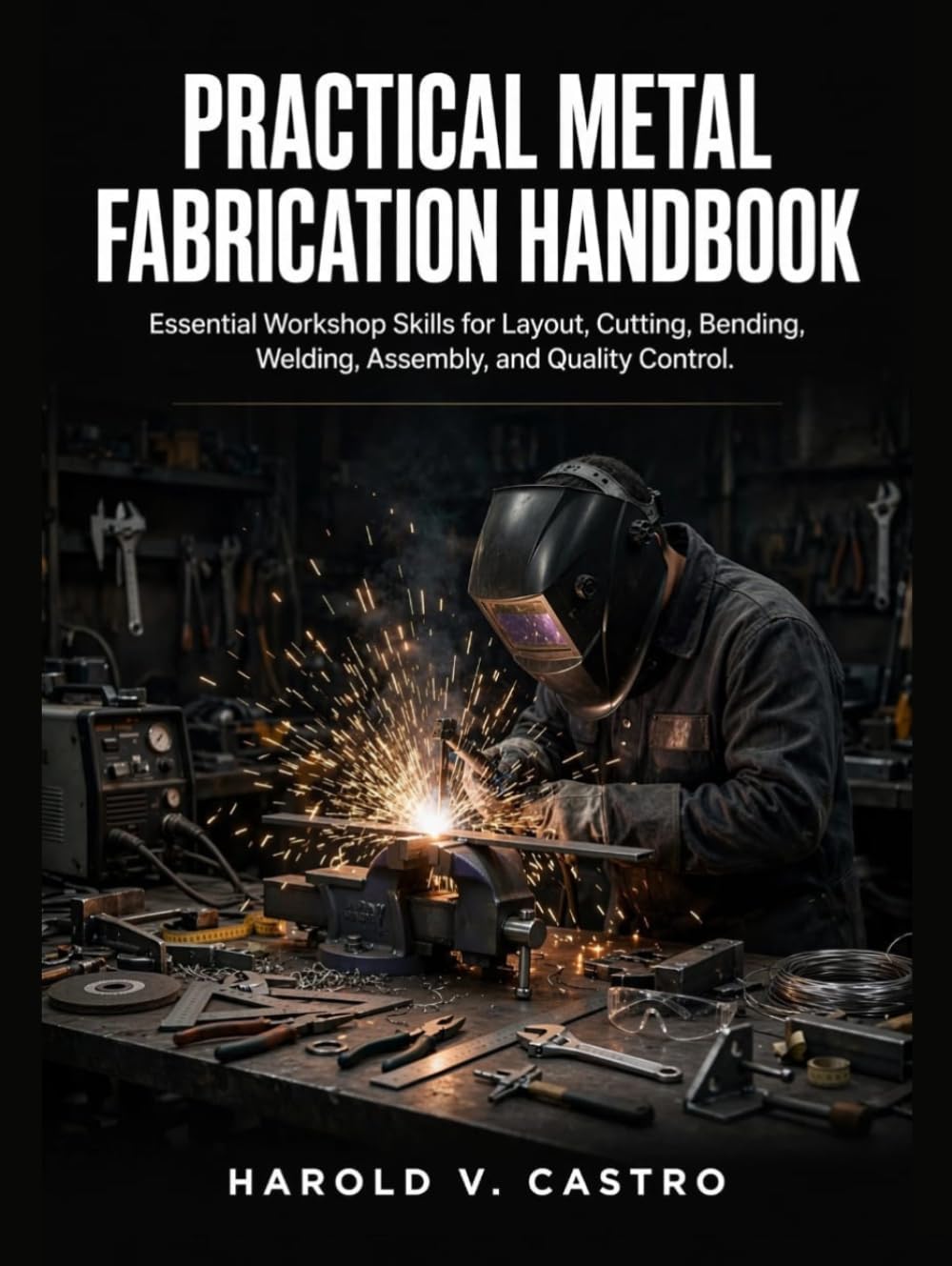 ler totalmente Practical Metal Fabrication Handbook: Essential Workshop Skills for Layout, Cutting, Bending, Welding, Assembly, and Quality Control