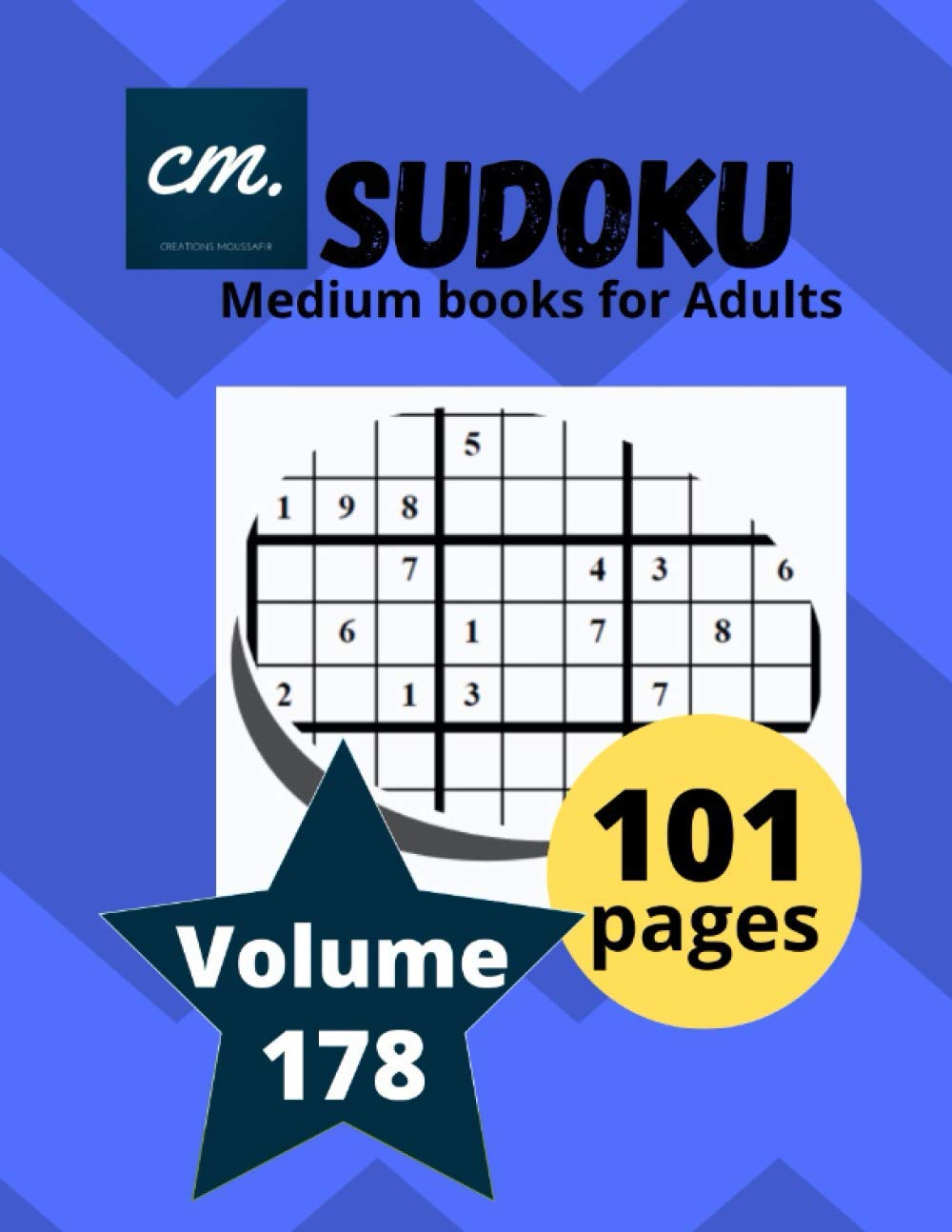Sudoku Medium Books for Adults: Large Print puzzle magazine for seniors Volume 178 baixar o livro de graça