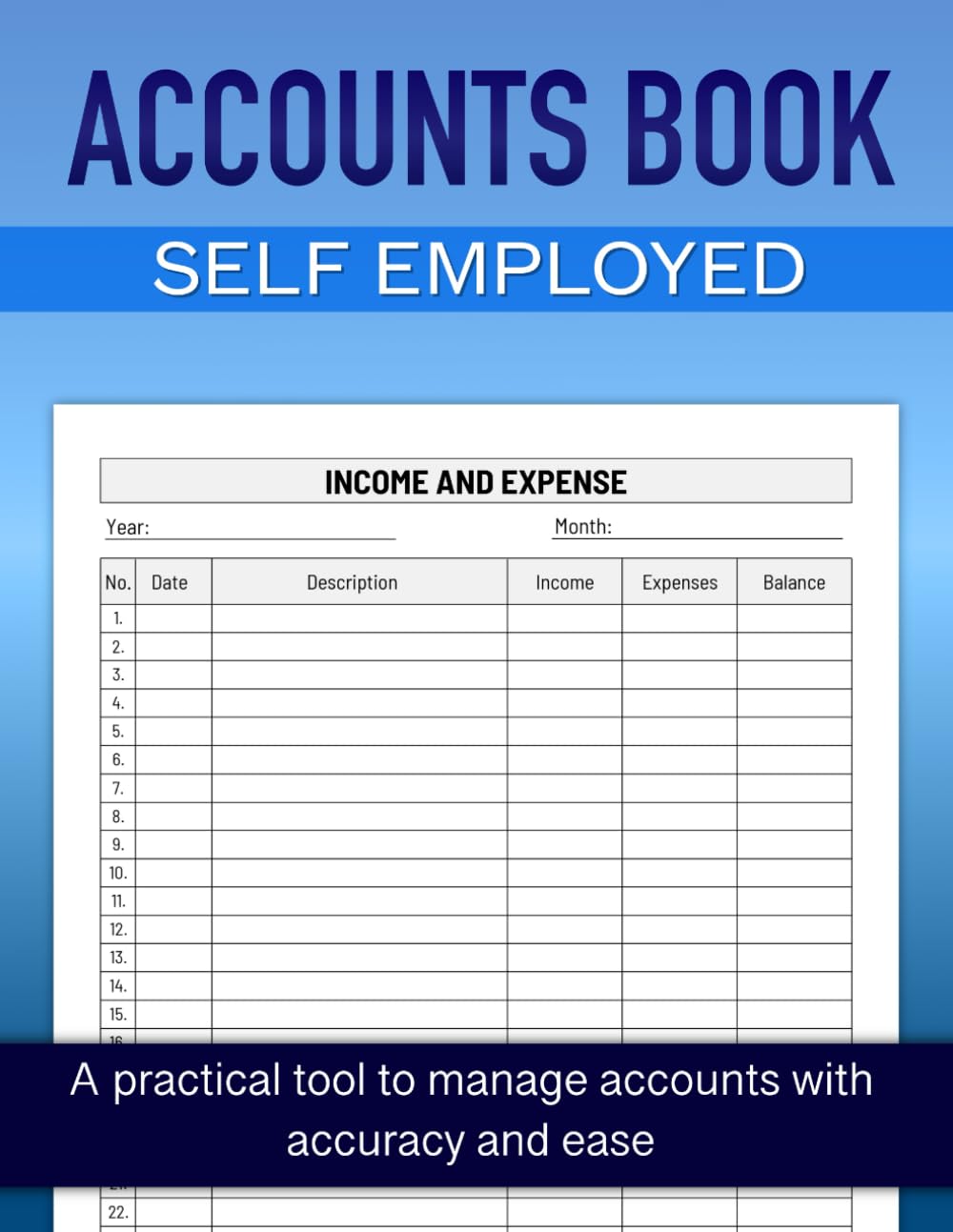 ler totalmente Accounts Book Self Employed: Bookkeeping Ledger for Income and Expense Tracking, A4 Accounting Record Book for Personal Finance, Sole Trader Accounts and Small Business Management