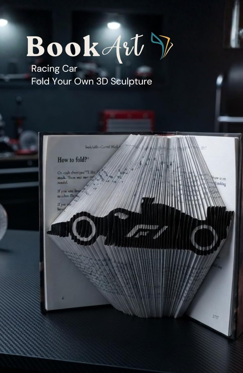 ler totalmente Racing Car BookArt — Fold Your Own 3D Formula Race Car Sculpture: Unique Gift for Racing & Speed Lovers | Pre-Marked Pages | No Experience Needed |... Edition | Perfect for Birthdays & Christmas