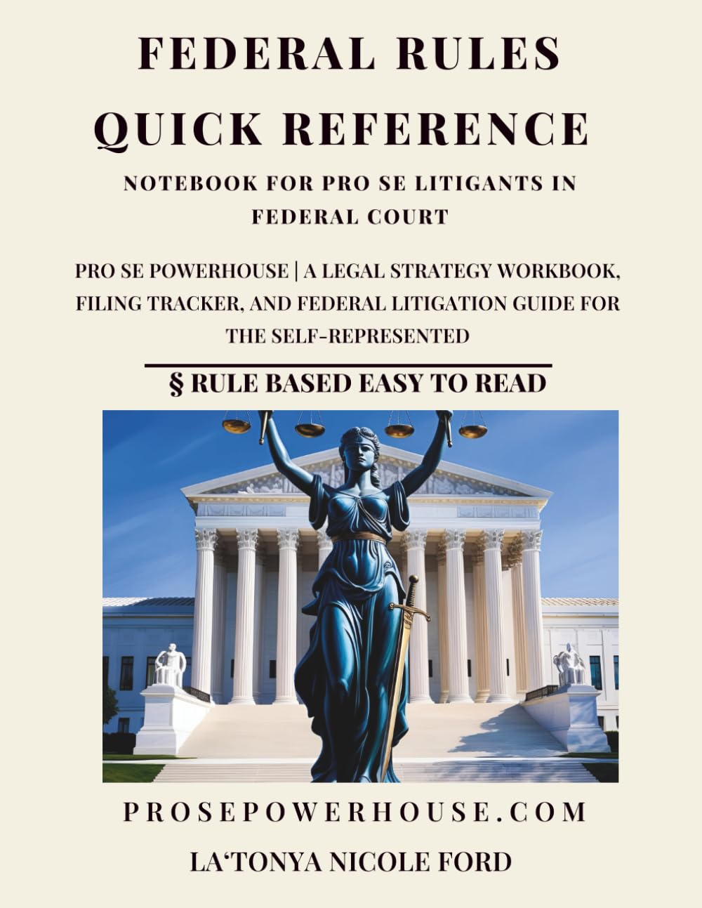 ler totalmente Federal Rules Quick Reference Notebook for Pro Se Litigants in Federal Court: Pro Se Powerhouse | A Legal Strategy Workbook, Filing Tracker, and Federal Litigation Guide for the Self-Represented