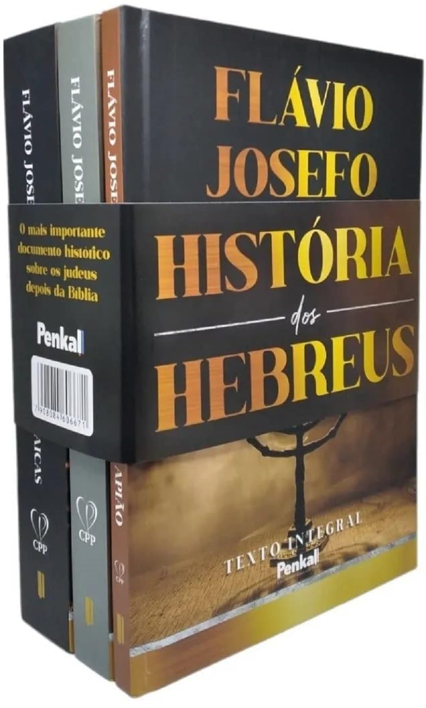 ler totalmente Livro box c/ 3 livros - a historia dos hebreus Flávio Josefo