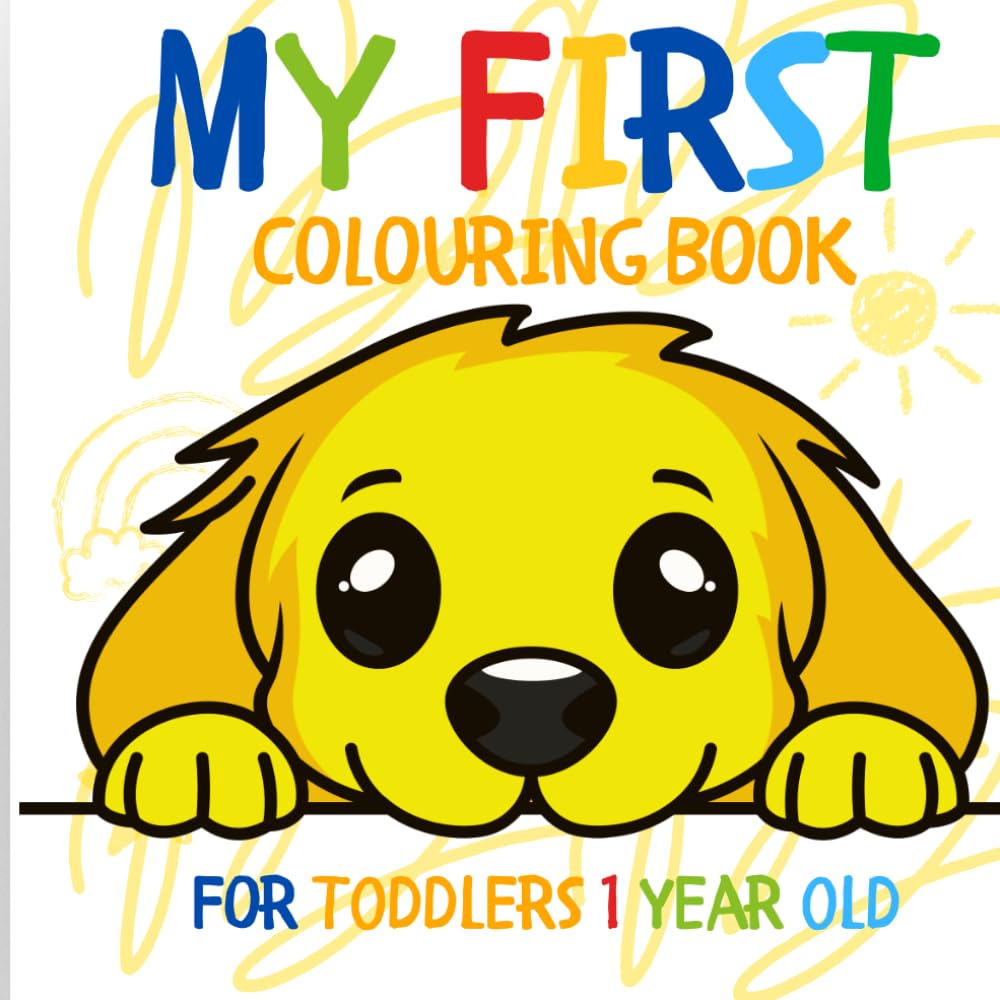 ler totalmente My First Colouring Book for 1 year old.Fun doodling for little hands. The perfect simple, extra-large children's designs. Thick lines. Large shapes.