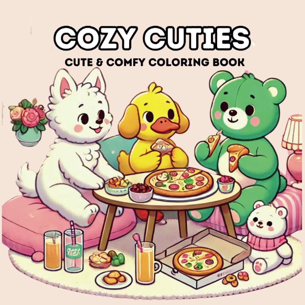 capítulo por capítulo baixar Cozy Cuties: Cute & Comfy Coloring Book Featuring Relaxing Hygge Moments (Cozy Friends Coloring)