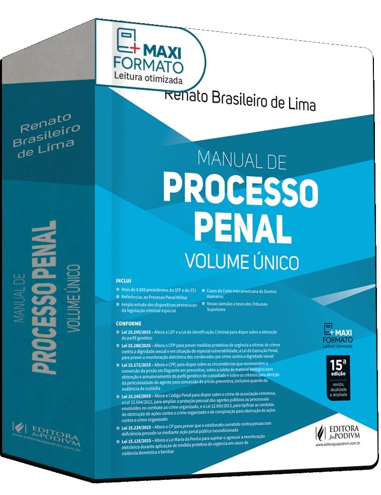 Manual de Processo Penal - Volume Único 15Ed.2026 baixar o livro de graça