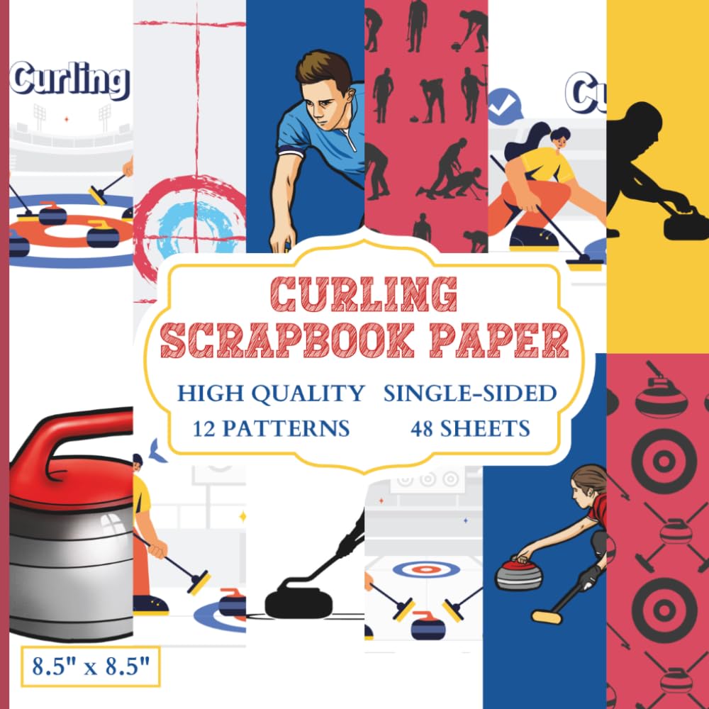 capítulo por capítulo baixar Curling Scrapbook Paper: 12 Curling Themed Designs - 48 Single Sided Sheets - High Quality Craft Paper Pad for Artists to Use in Collages, Junk Journals and Art Projects
