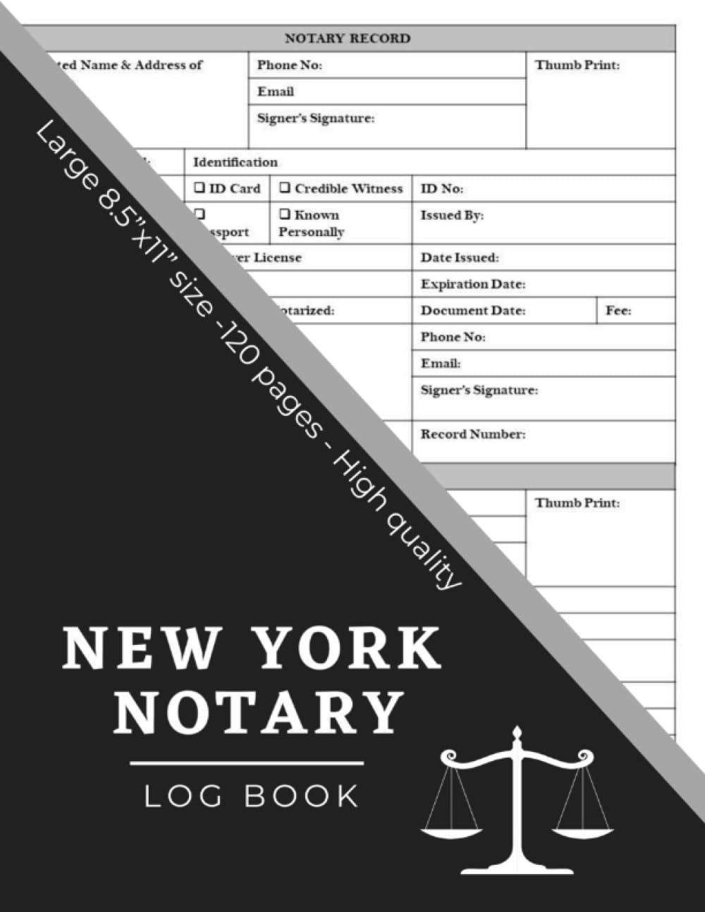ler totalmente New York Notary Log Book: Public Notary Log Book for Notarial Acts, New York Notary Journal, New York Notary Journal for Signing Agents,8.5x11 Large Notarial Logbook