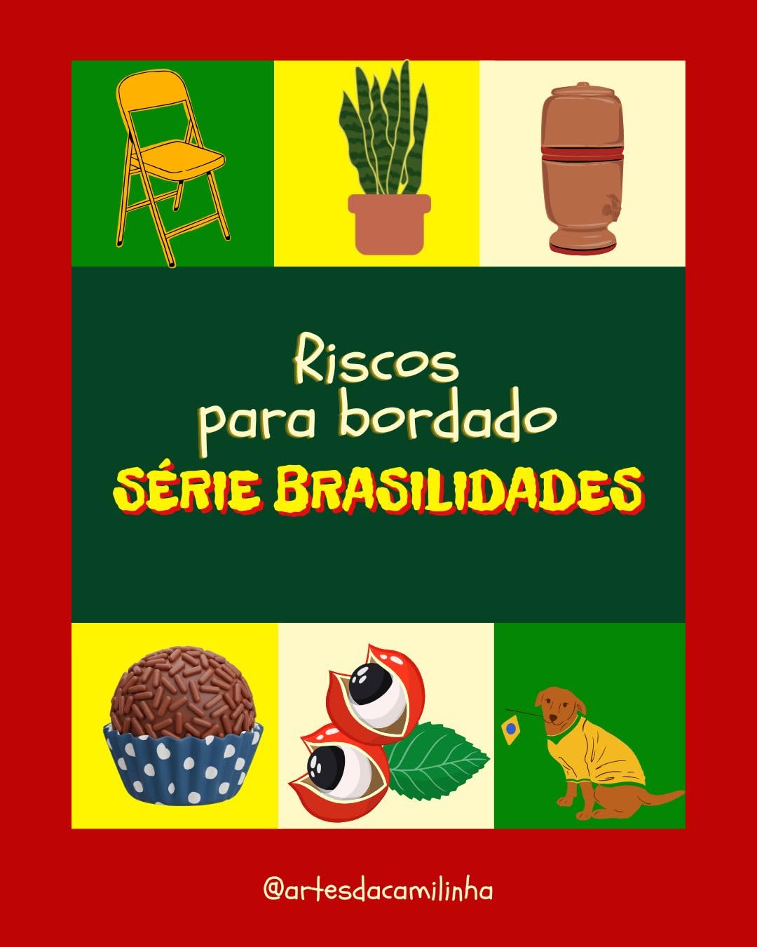 capítulo por capítulo baixar Riscos de bordado @artesdacamilinha: Volume Brasilidades