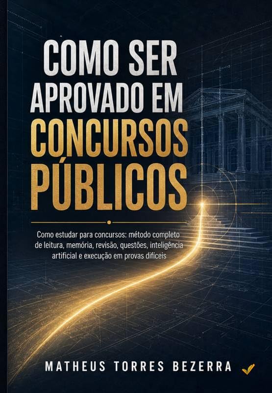 Como Ser Aprovado em Concursos Públicos: Como estudar para concursos: método completo de leitura, memória, revisão, questões, inteligência artificial e execução em provas difíceis baixar livro de graça