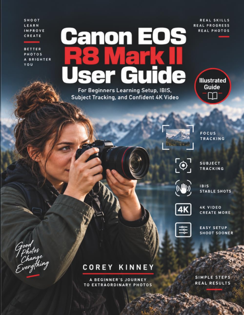 ler totalmente Canon EOS R8 Mark II User Guide: For Beginners Learning Setup, IBIS, Subject Tracking, and Confident 4K Video