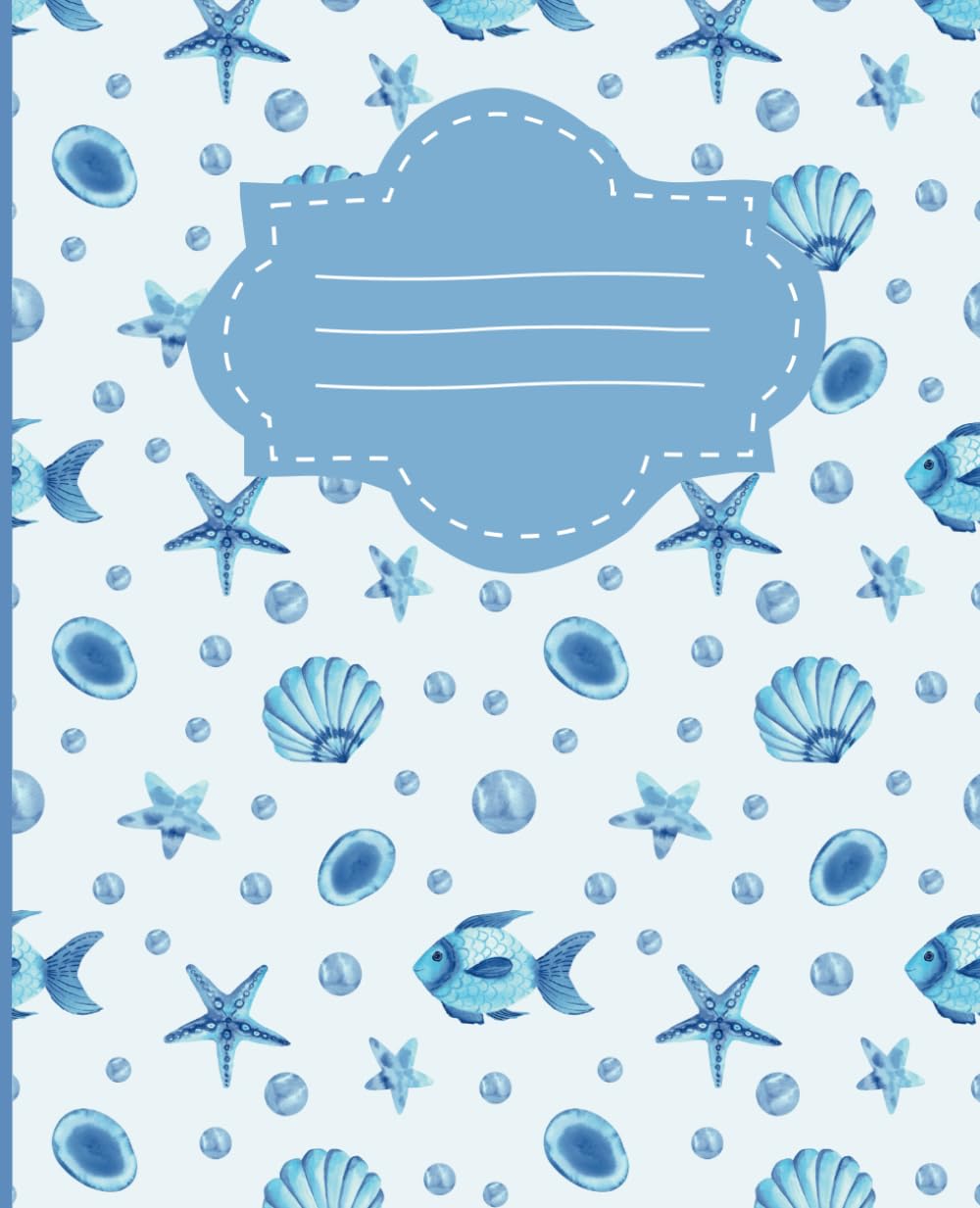 ler totalmente Composition Notebook: Blue Seashell Journal, Ocean Theme & Preppy Coastal Vibes - Cute College Ruled Notebook - Great for School or Work