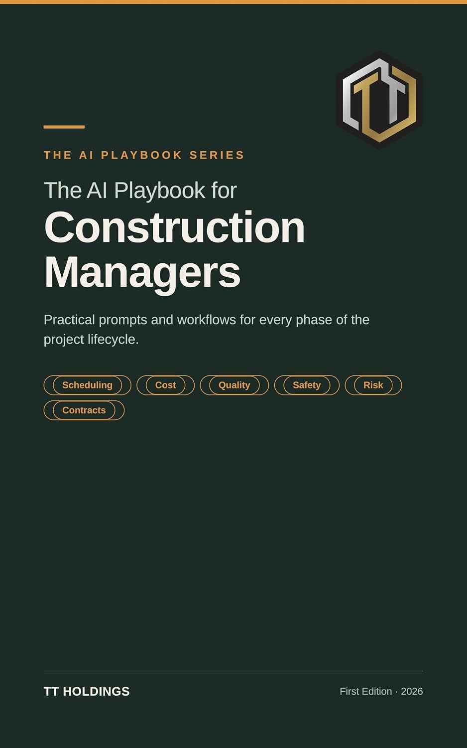 ler totalmente The AI Playbook for Construction Managers: Practical Prompts and Workflows for Planning, Scheduling, Budgeting, Quality, Safety, Risk and Contract Administration (English Edition)