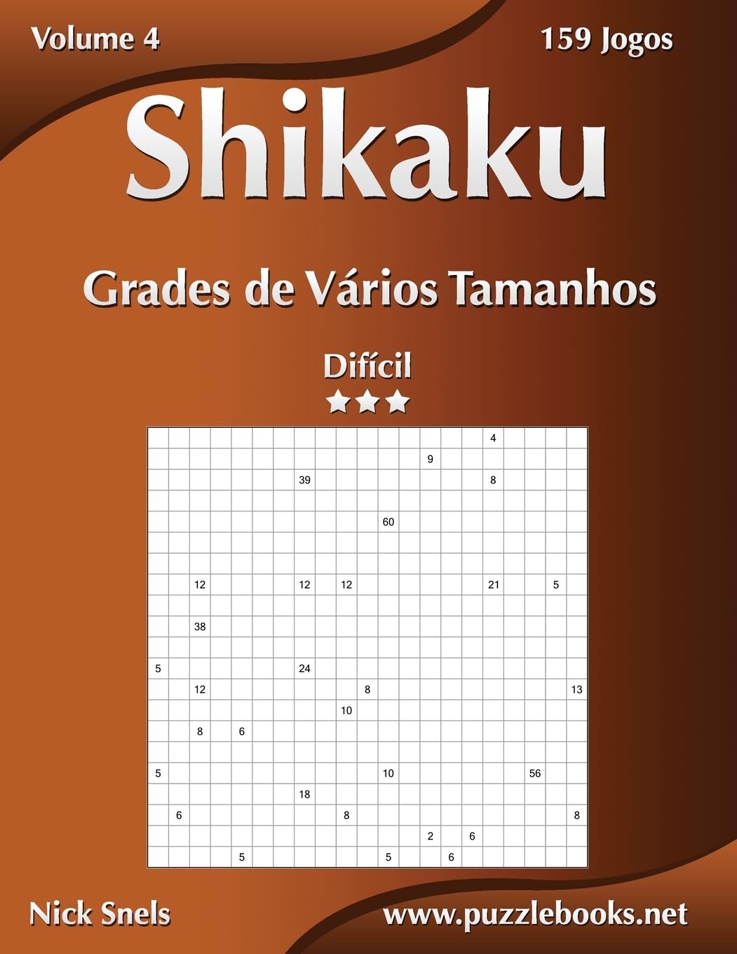 Shikaku Grades de Vários Tamanhos - Difícil - Volume 4 - 159 Jogos baixar livro de graça