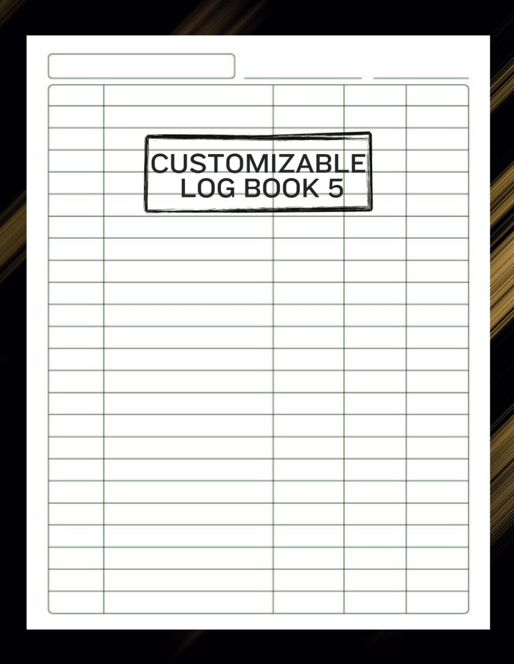 ler totalmente Customizable Log Book 5 Column: Log Book for Tracking Income and Expenses, Track Daily Activity,Time, Inventory and Equipment, Income and Expenses, Mileage,Orders