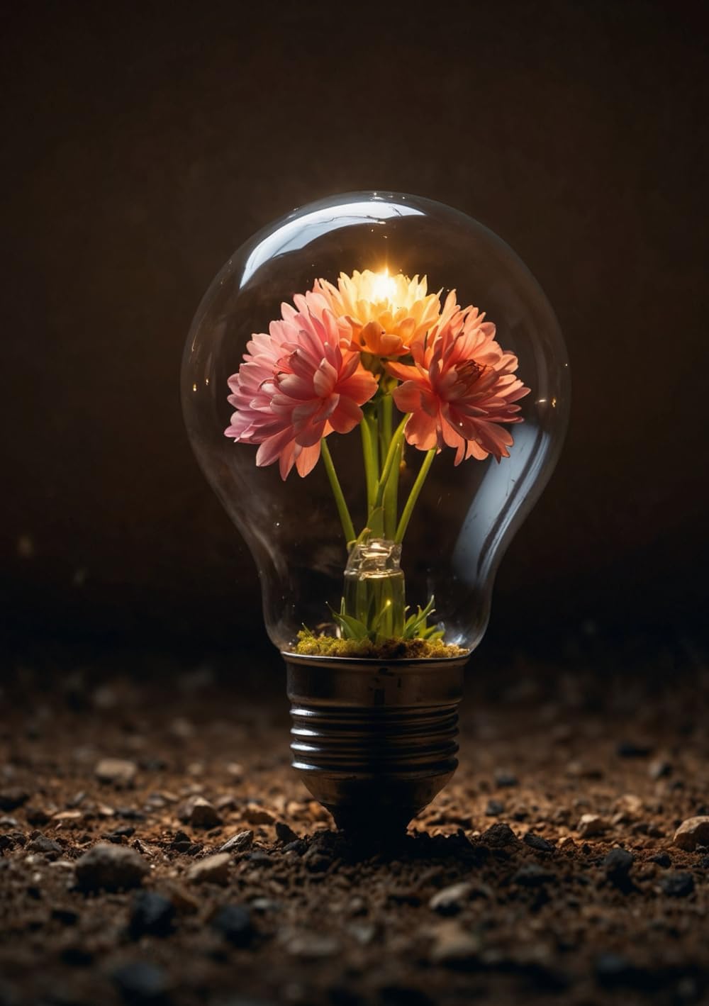 Light Bulb Notebook: 6x9 Inches, Softcover, 240 Squared Pages, Glossy