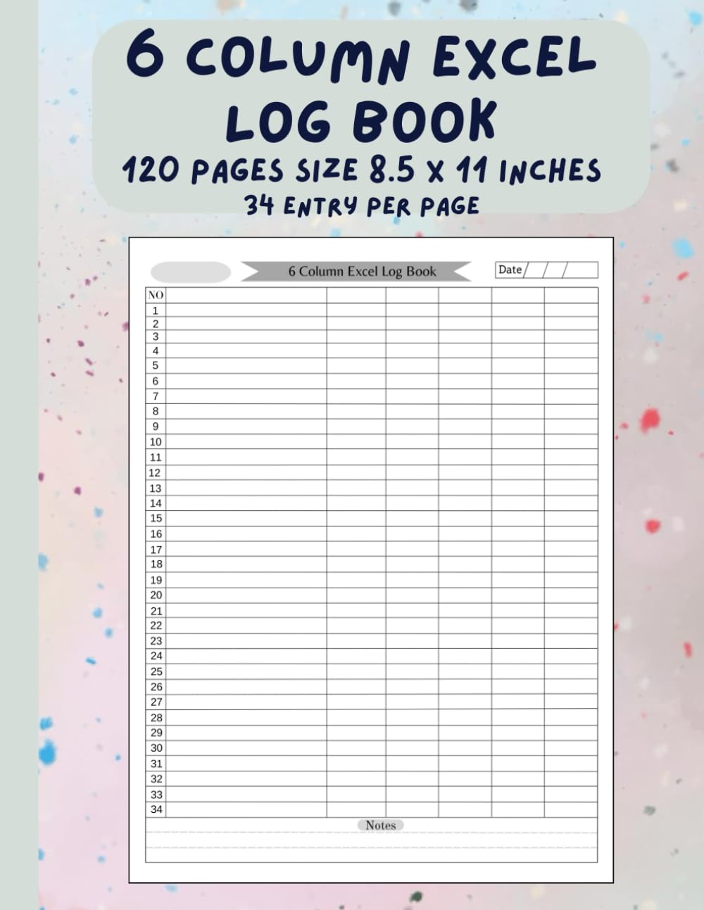 6 Column Excel Logbook: Ideal for Managing Lists, Tracking Information And Simplifying Accounting | (8.5 x 11 Inches, 120 Pages) baixar livro de graça