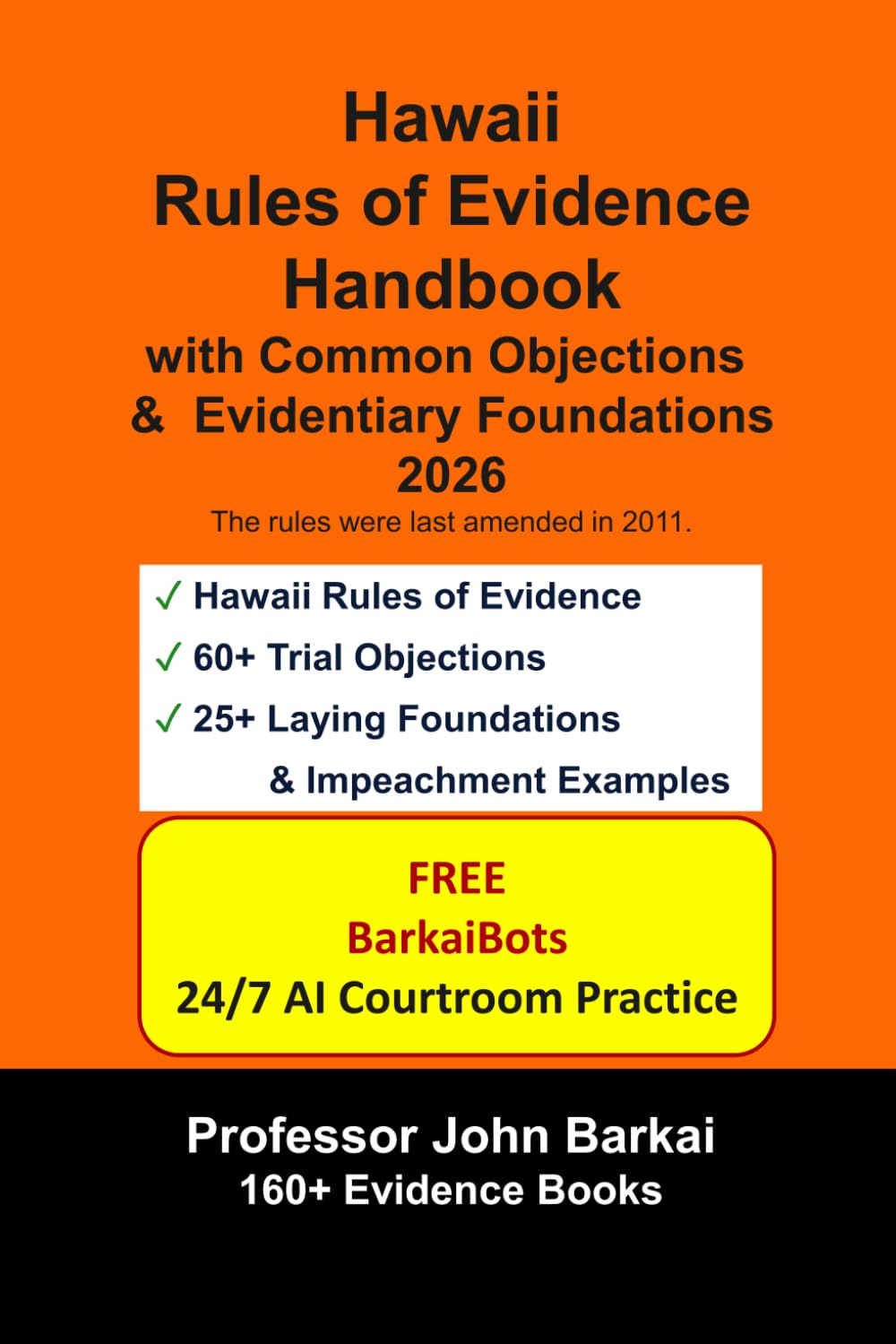 capítulo por capítulo baixar Hawaii Rules of Evidence Handbook with Common Objections & Evidentiary Foundations