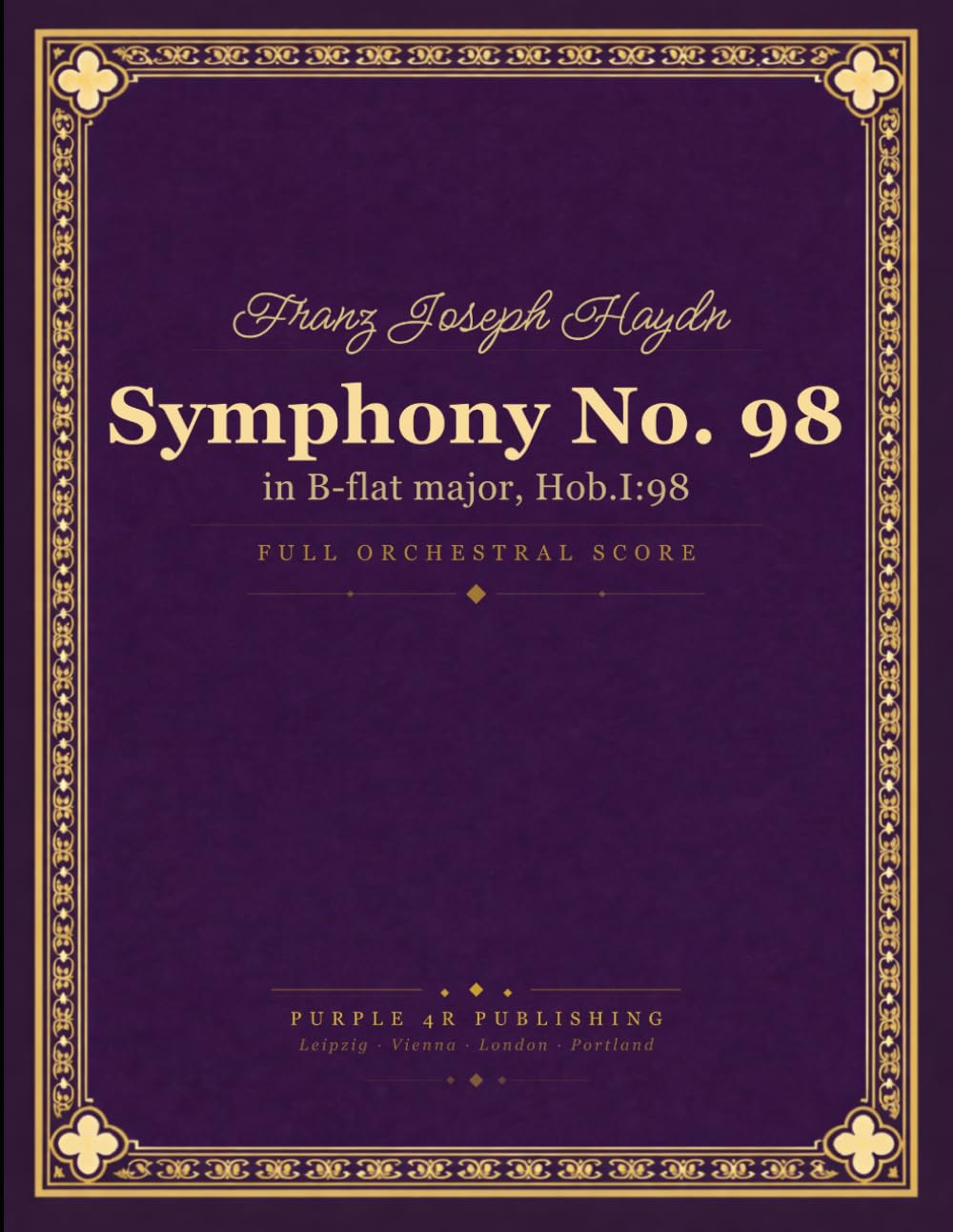 Haydn: Symphony No. 98 in B-flat major, Hob. I:98 - Full Orchestral Score baixar o livro de graça