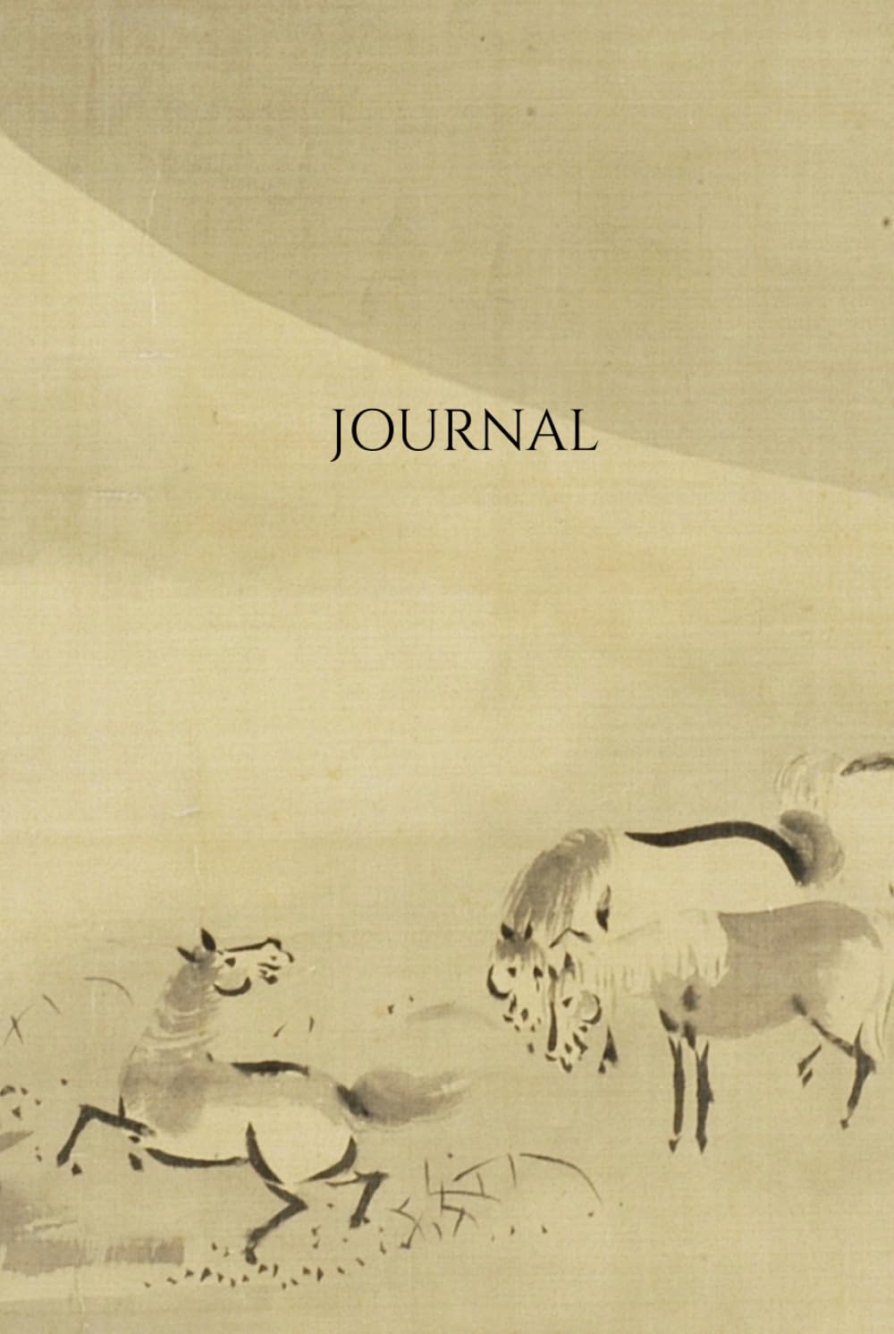 ler totalmente Vintage Horse Sketch Journal: Volume 2 of 12 - Premium Hardcover Lined Notebook with Cream Paper, 150 Pages - Frolicking Horses under Mt. Fuji by Kanō Tōun Masunobu Drawing Diary