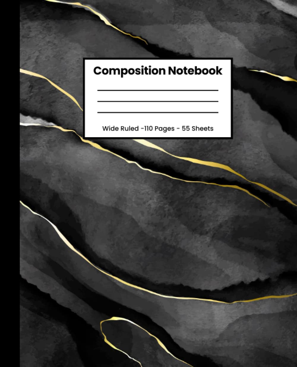 Black Marble Composition Book: Wide Ruled Notebook for School, Notebook for Kids, Teens, and Adults, 110 Pages 7.5X9.25 Inches baixar livro de graça
