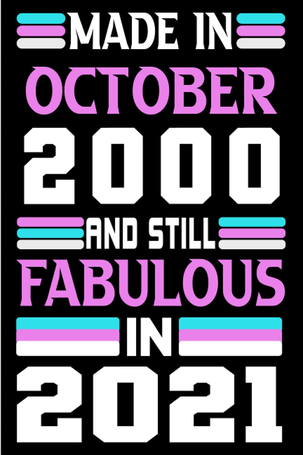 capítulo por capítulo baixar Made in October 2000 and still Fabulous in 2021: Birthday gift idea: Funny Personalized Notebook, Unique Happy 21st Gifts for Her; 21st Birthday... Journal... Happy Birthday Card