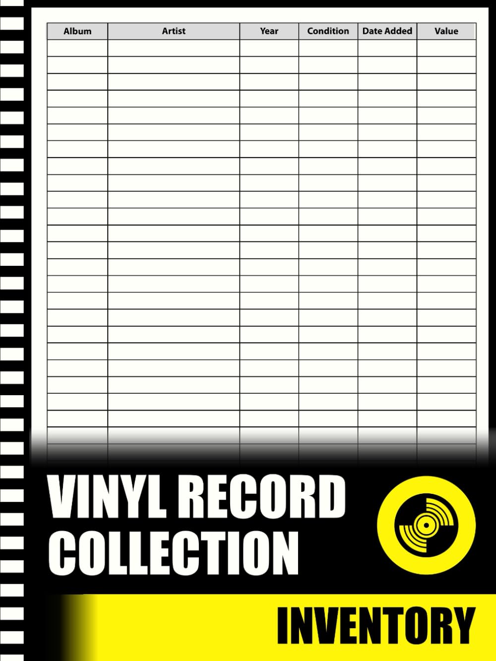 Vinyl Record Collection Inventory: Inventory Book Ideal for Music Albums Collectors. baixar livro de graça