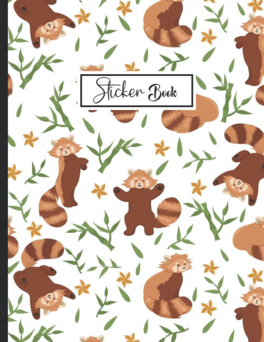 Sticker Book: Cute Red panda Design Blank Sticker Album Journal pages for Kids Sticker Collection Book. baixar livro de graça