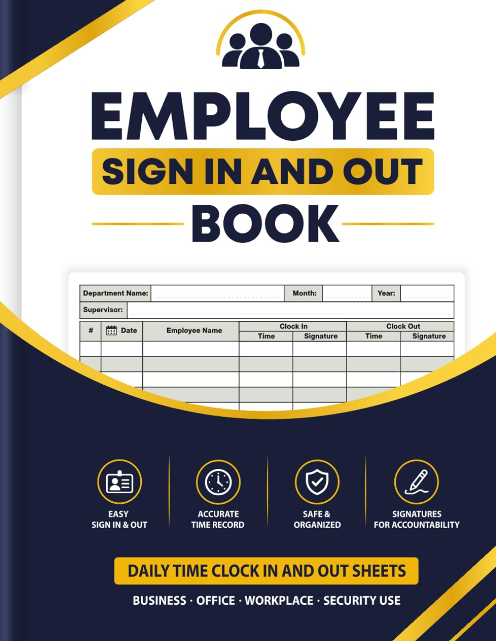 capítulo por capítulo baixar Employee Sign In and Out Book: Daily Time Clock In and Out Sheets for Business, Workplace, Office and Security Use | Over 3,000 Record Spaces