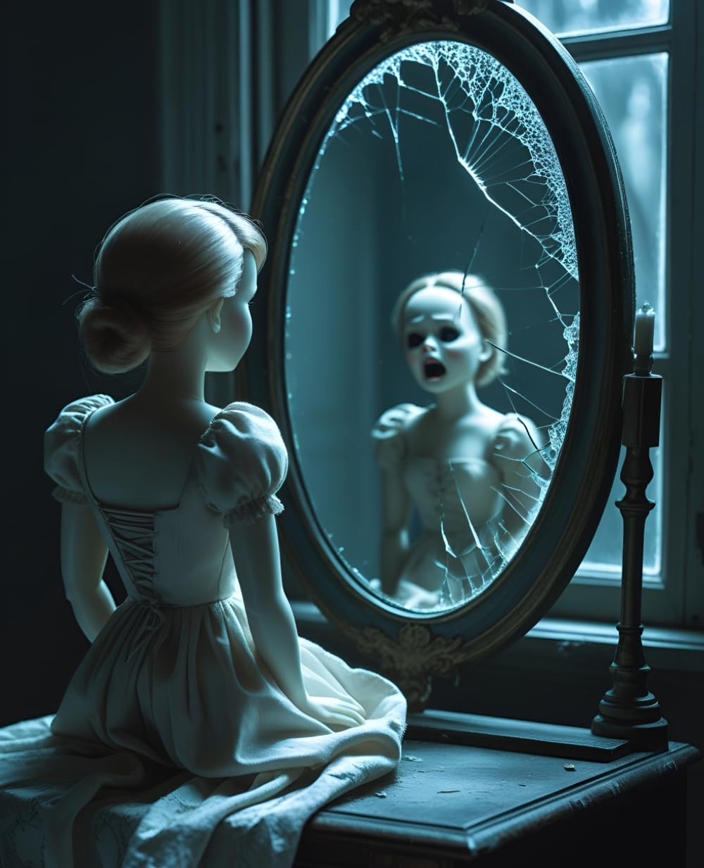 Creepy Retro Vintage Porcelain Dolls Wide Ruled College Notebook: Keep Your Notes Spooky and Stylish with This One-of-a-Kind Notebook baixar livro de graça