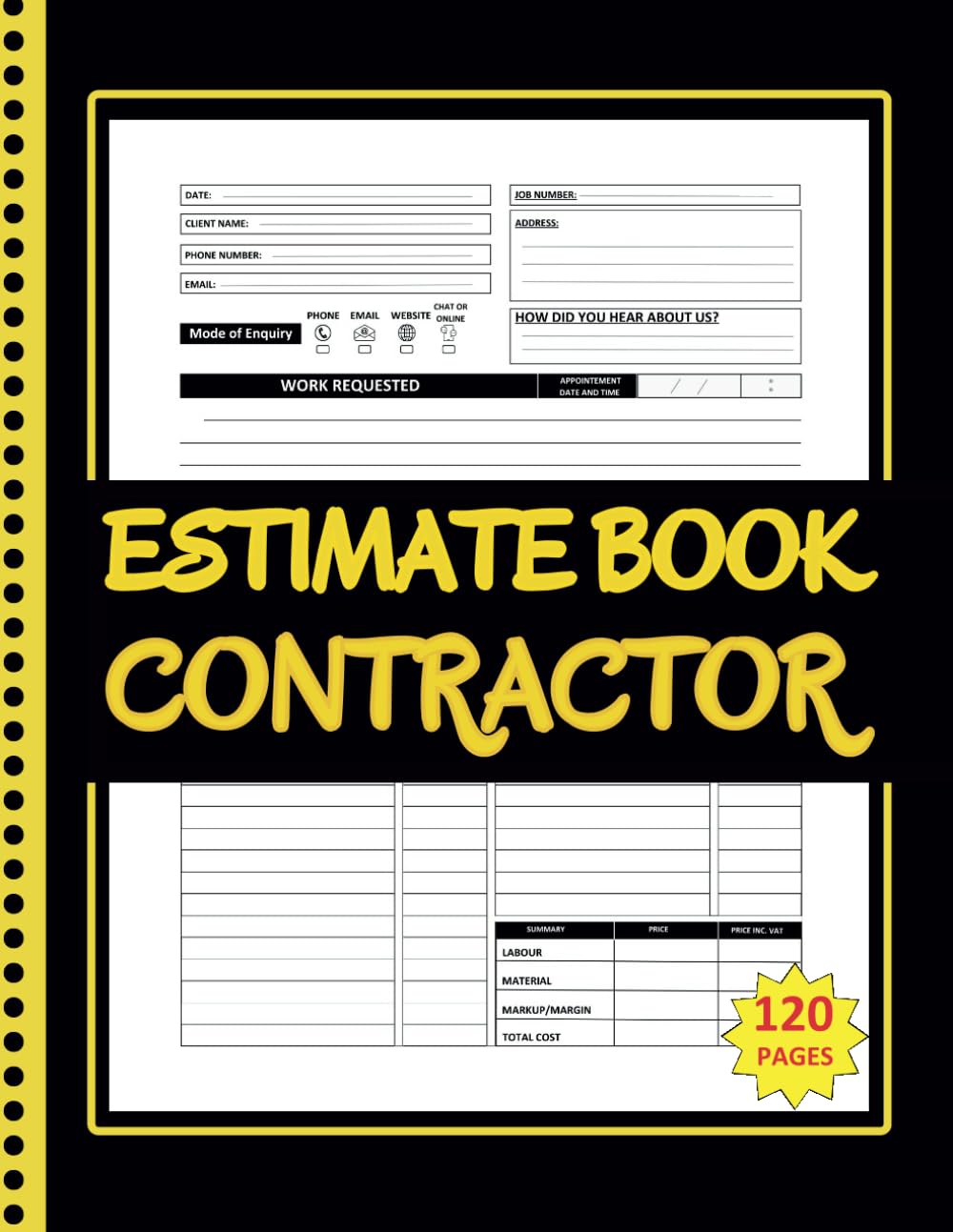 Estimate Book Contractor: Quote management with client details, activity log, and point chart baixar o livro de graça