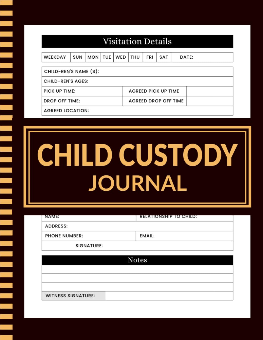 capítulo por capítulo baixar Child Custody Journal: Record diary for custody battles and visitation rights | Custody Calendar and Co parenting Planner For Documentation of Visitations, Communication, Evidences and Track Expenses.