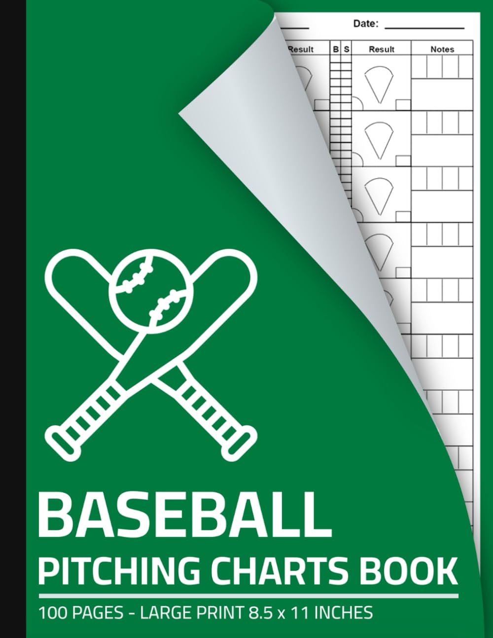 capítulo por capítulo baixar Baseball Pitching Charts Book: Baseball Pitcher Performance Tracker Log | Pitch Tracking & Analysis Chart Sheets | 100 Pages