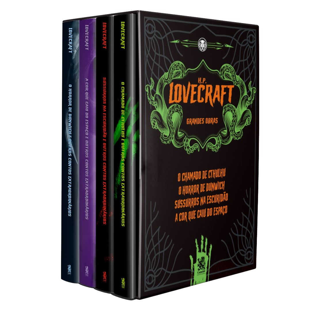 ler totalmente Grandes Obras de H.P Lovecraft | Box com 4 Livros