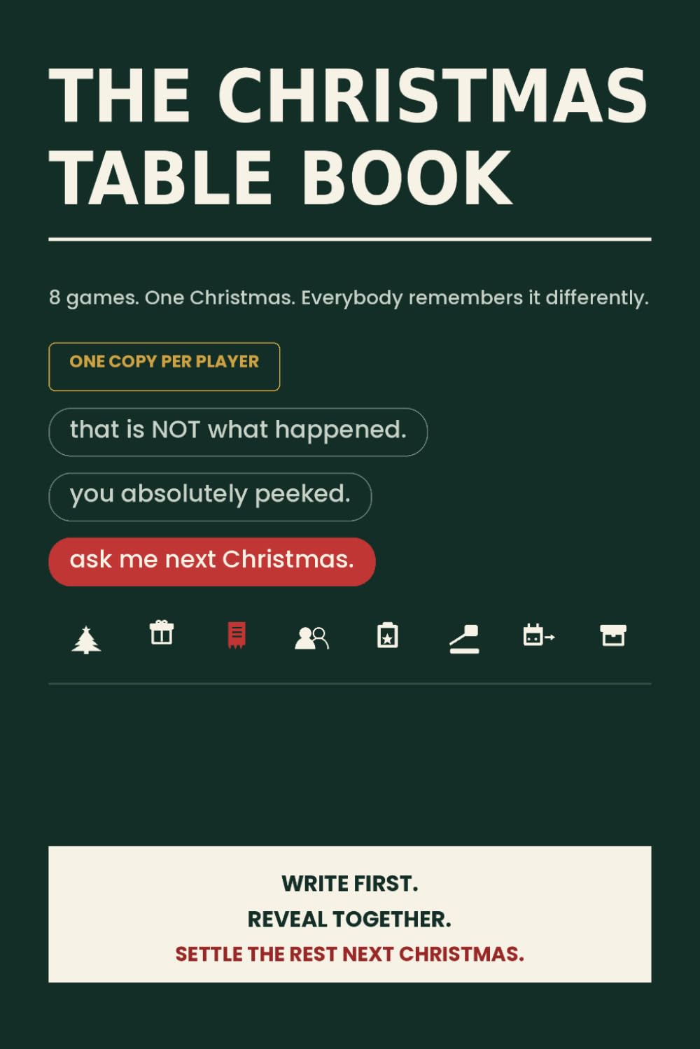 The Christmas Table Book: 8 Complete Games for Christmas Day — Family, Friendsmas and Whoever Made It (One Copy Per Player, 3 to 8 People) (The Table Book Series) baixar livro de graça