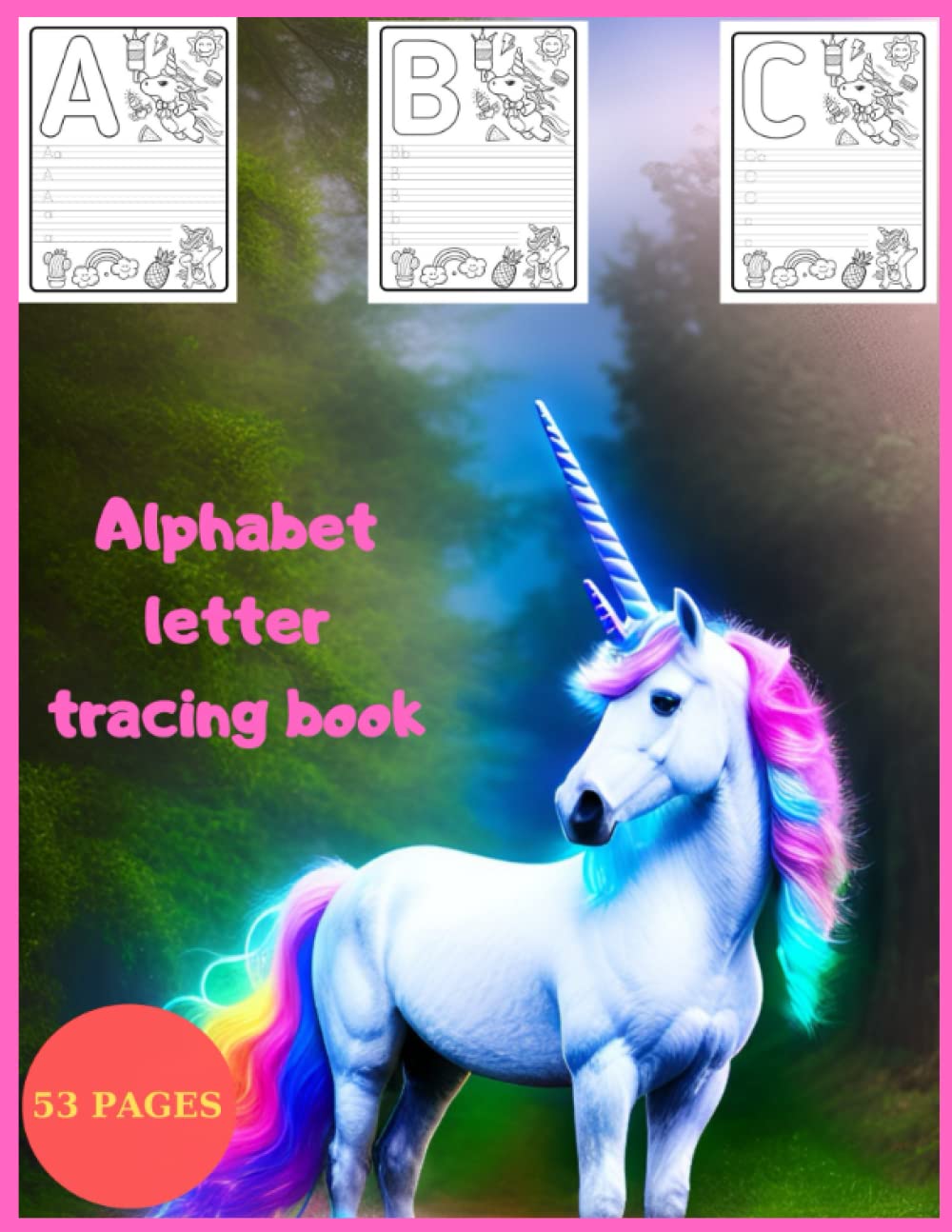 unicorn handwriting workbook letter tracing practice baixar o livro de graça