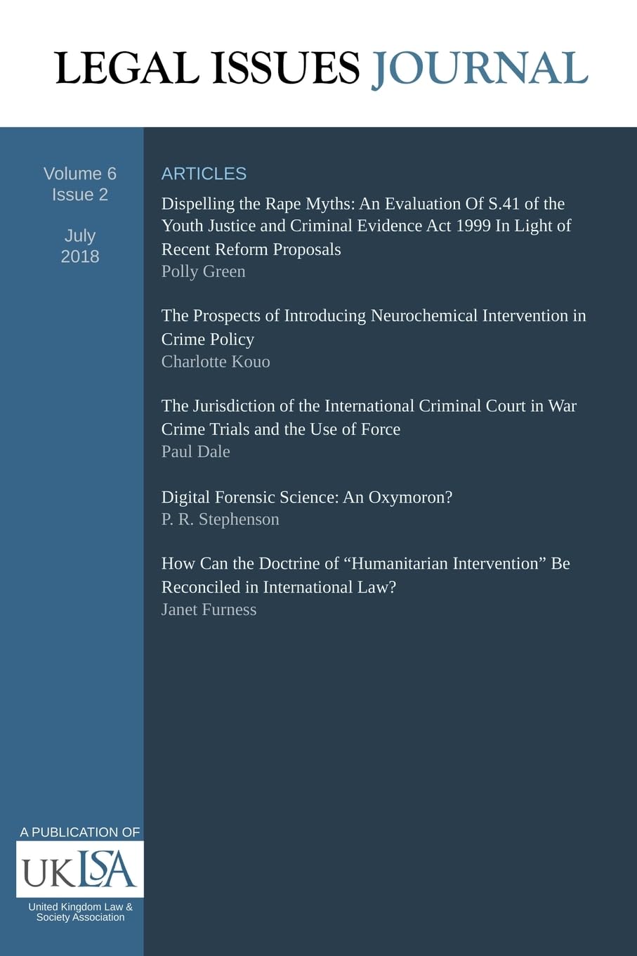 ler totalmente Legal Issues Journal 6(2): 7
