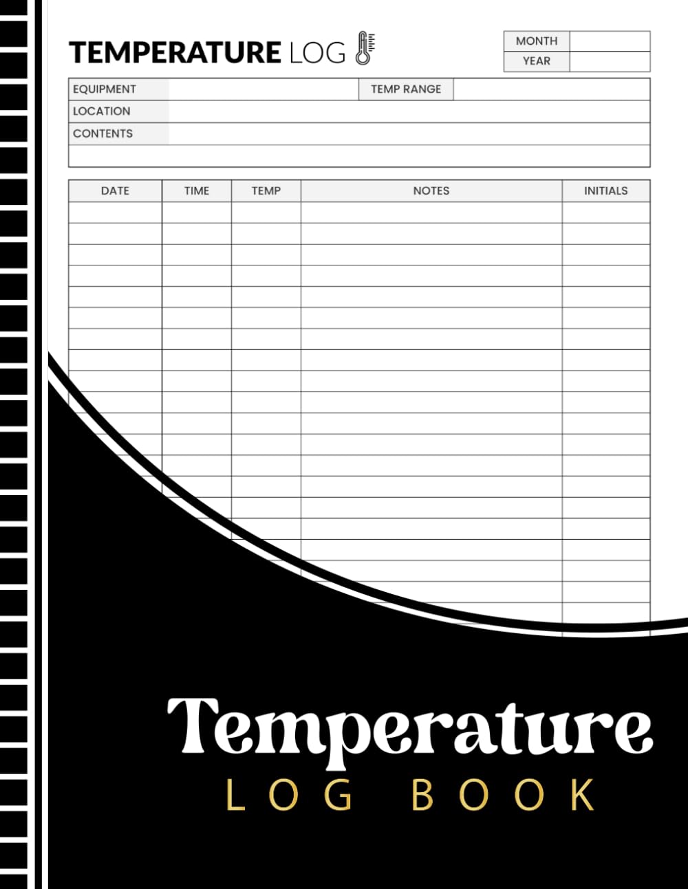 Fridge Temperature Log Book: Simple Refrigerator Temperature Record Book for Daily Fridge Logs, Food Storage, and Kitchen Use baixar livro de graça