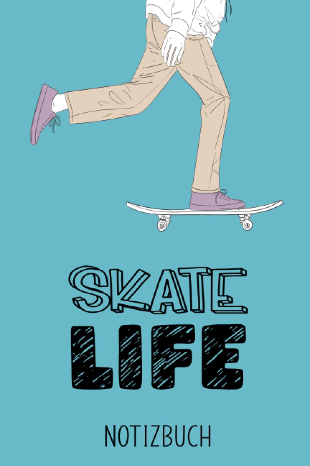 Notizbuch: Notizbuch für Skater, 120 linierte Seiten, A5 (6'x9'), schönes Tagebuch und Journal, Notebook für Teenager, Skaten, Skateboard fahren (German Edition) baixar o livro de graça