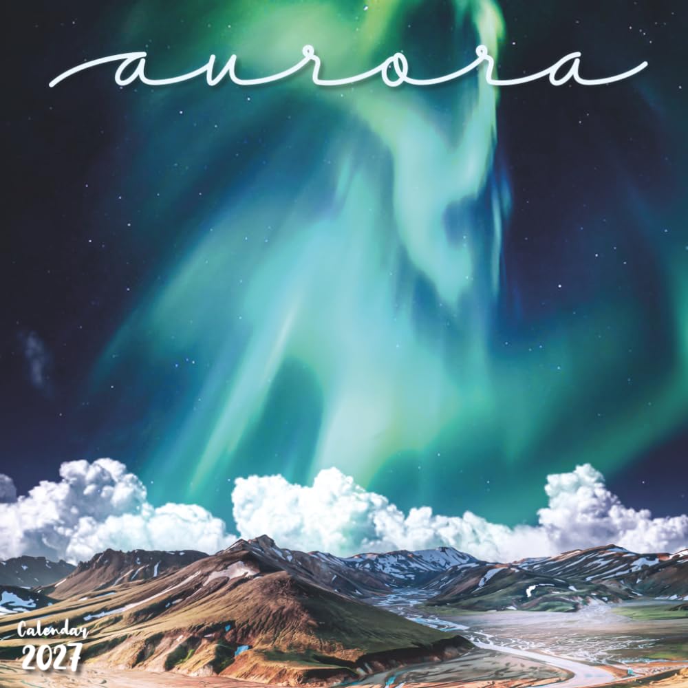 capítulo por capítulo baixar Aurora 2027 Calendar: 12 Months of Northern Lights and Night Sky Colors