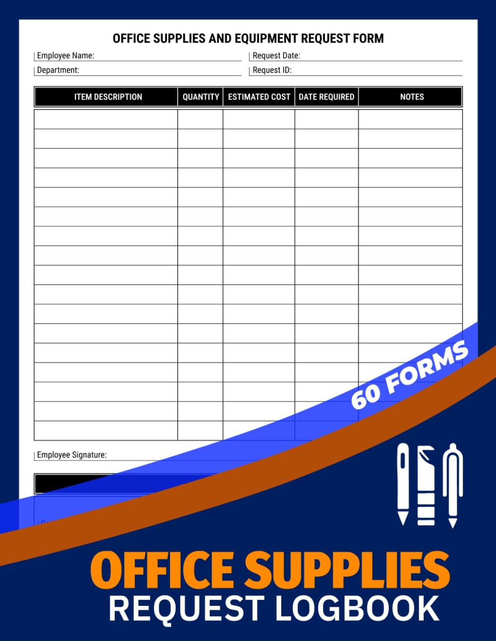 capítulo por capítulo baixar Office Supplies Request Logbook: Equipment Order Request Forms for Businesses, Schools, Hotels & Organizations | Track Item Details, Estimated Costs &... Approvals | 60 Forms, 120 Single-Sided Pages