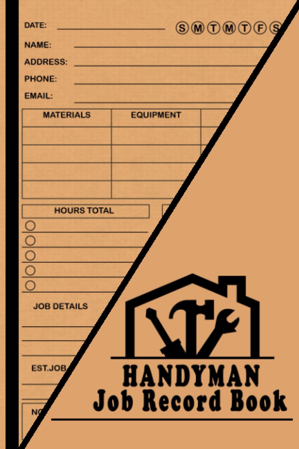 ler totalmente Handyman Job Record Book: Tradesman contract client log and record book, Job Details Log Book for Self-Employed, Handyman Services,..... hours worked, and material costs.