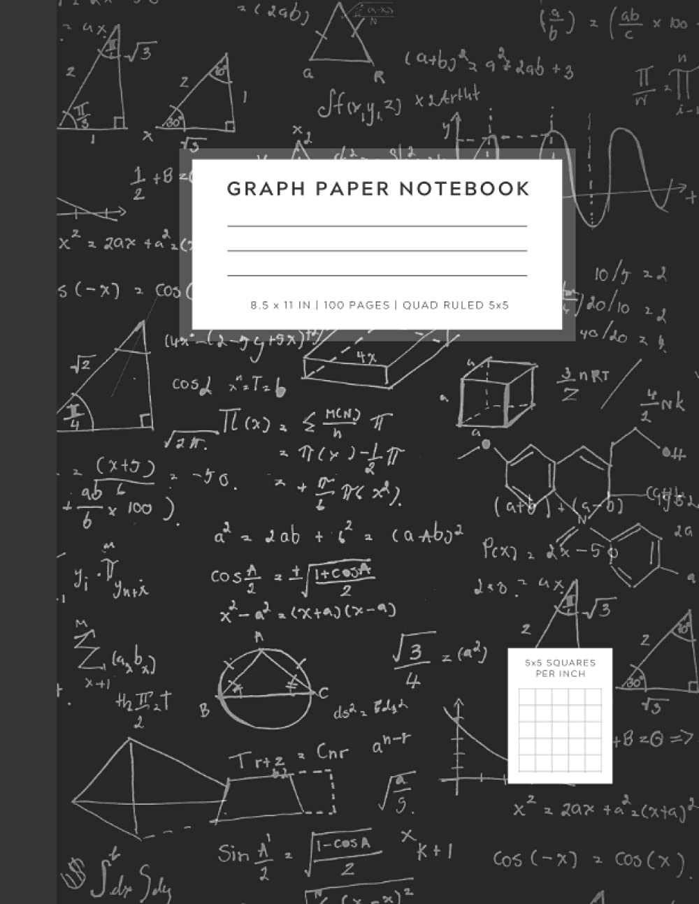 capítulo por capítulo baixar Graph Paper Notebook: Math and Science Graph Paper Composition Notebook for Students – Large 8.5 x 11 Inches, 100 Pages Quad Ruled 5x5 (5 Squares Per... Paper Notebooks) Black Blackboard Design