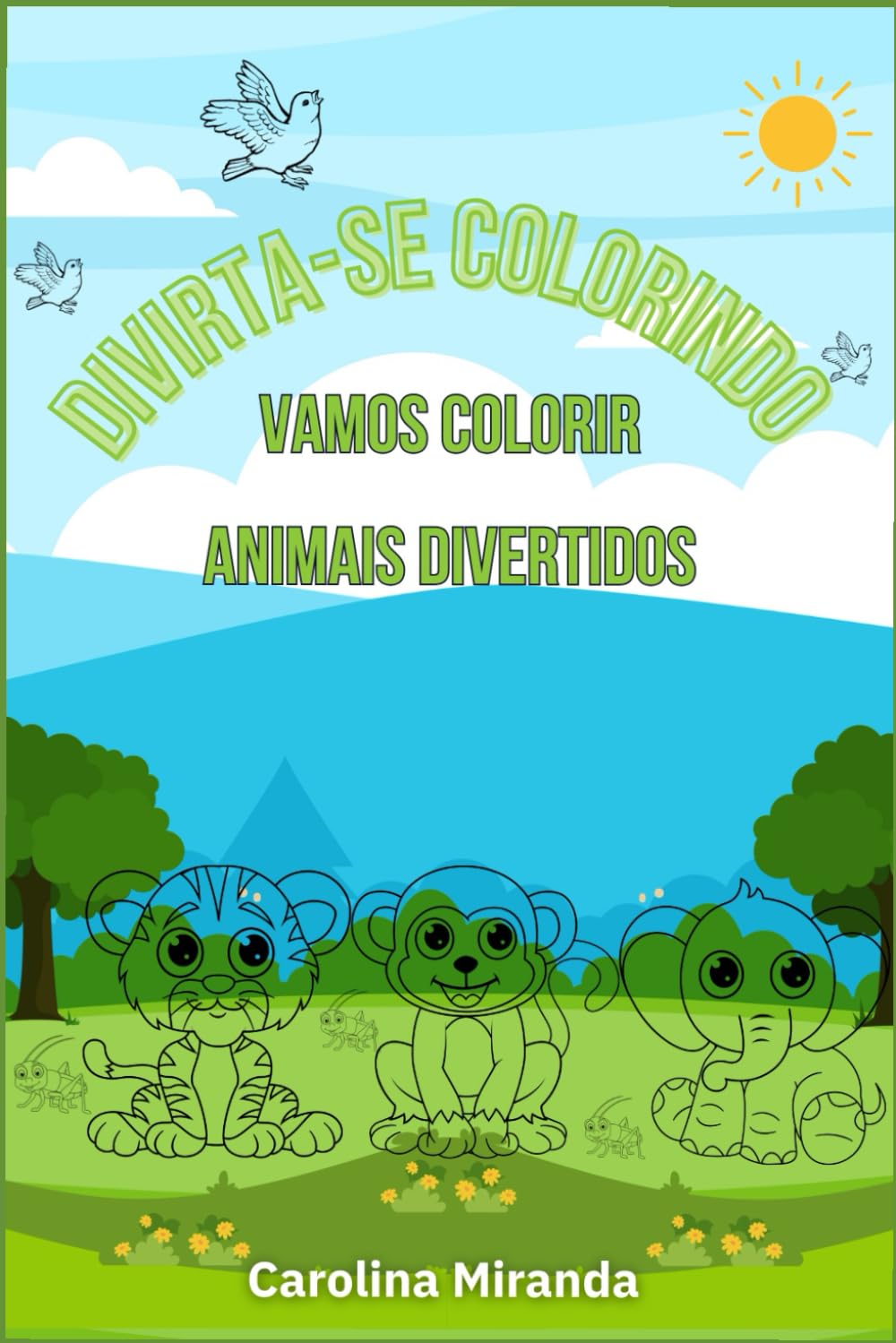 Divirta-se colorindo: Vamos colorir animais divertidos (Portuguese Edition) baixar livro de graça